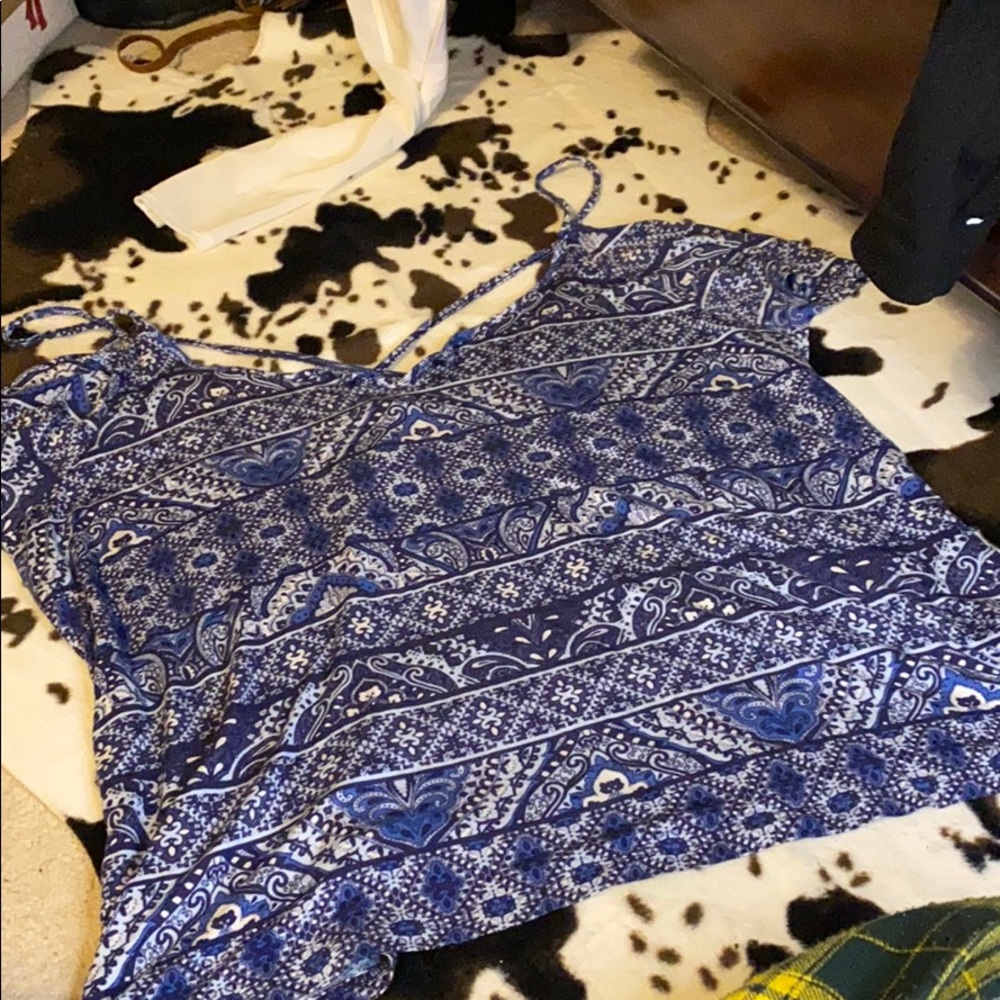 Paisley cold shoulder top